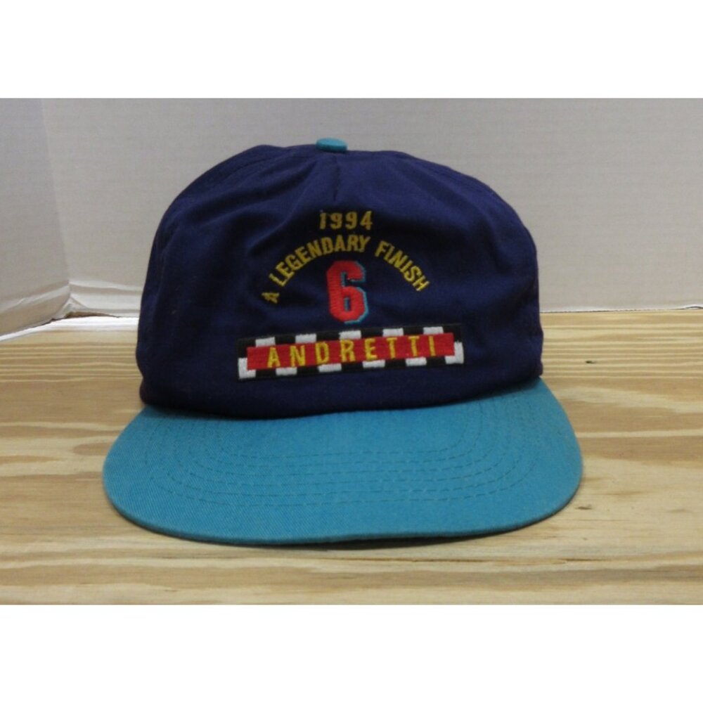 VINTAGE Mario Andretti Hat Cap Snapback 1994 Texado Havoline Racing *